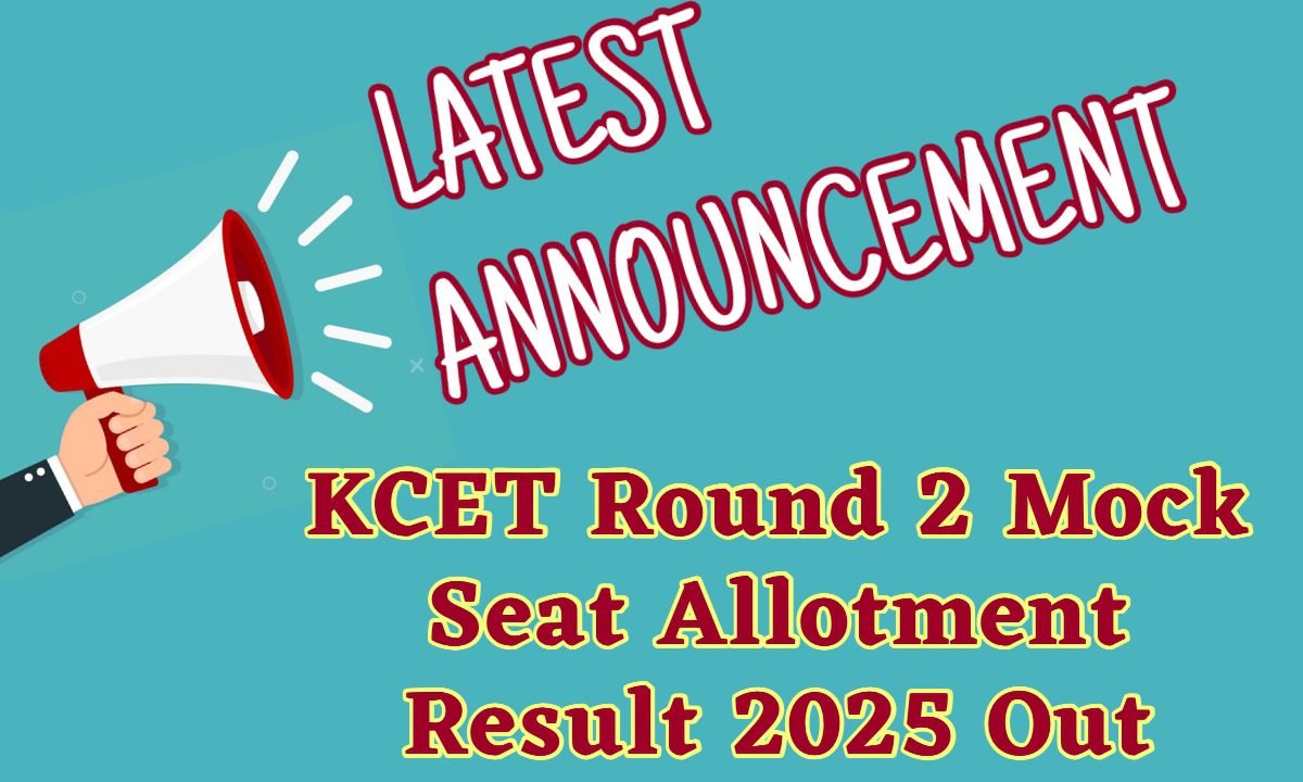 Kcet round 2 mock seat allotment 2025