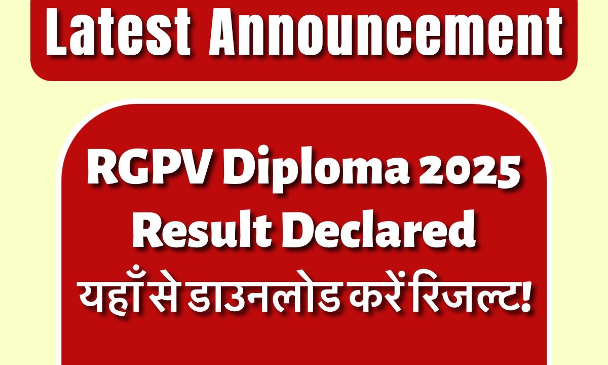 Rgpv diploma result 2025