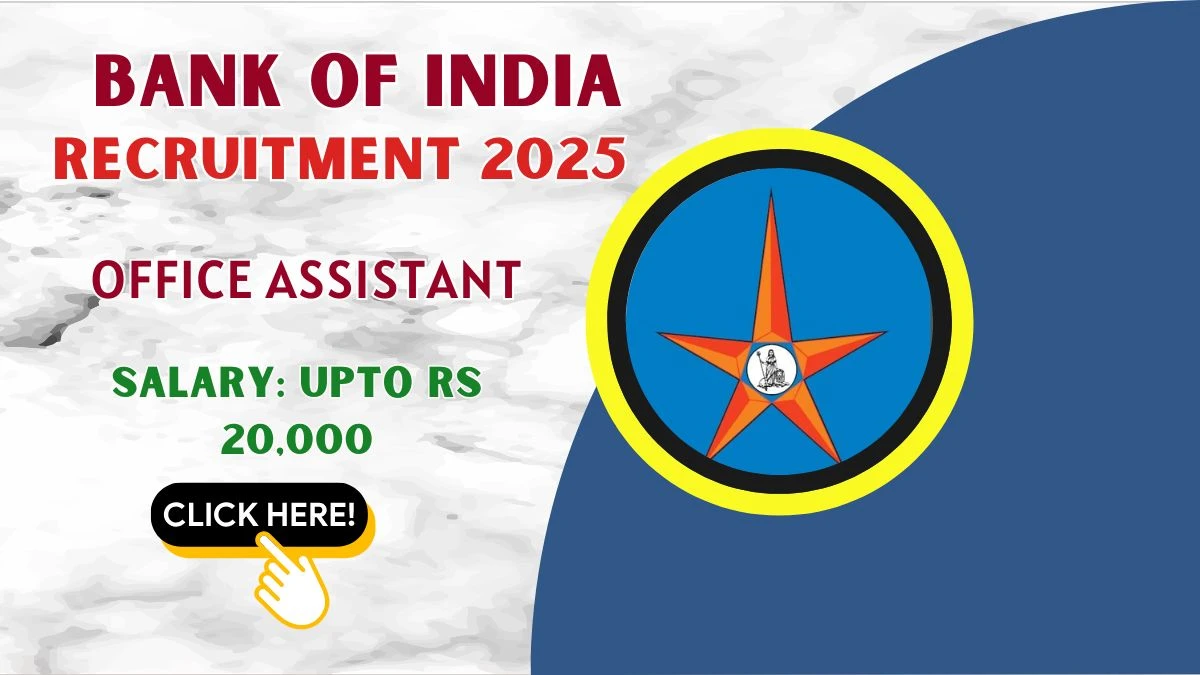 Bank of India Recruitment 2025