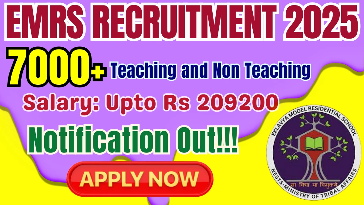 EMRS Recruitment 2025