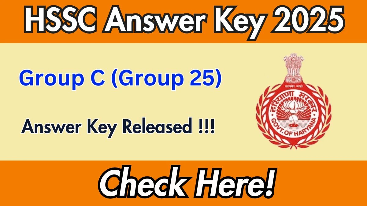 HSSC Answer Key 2025