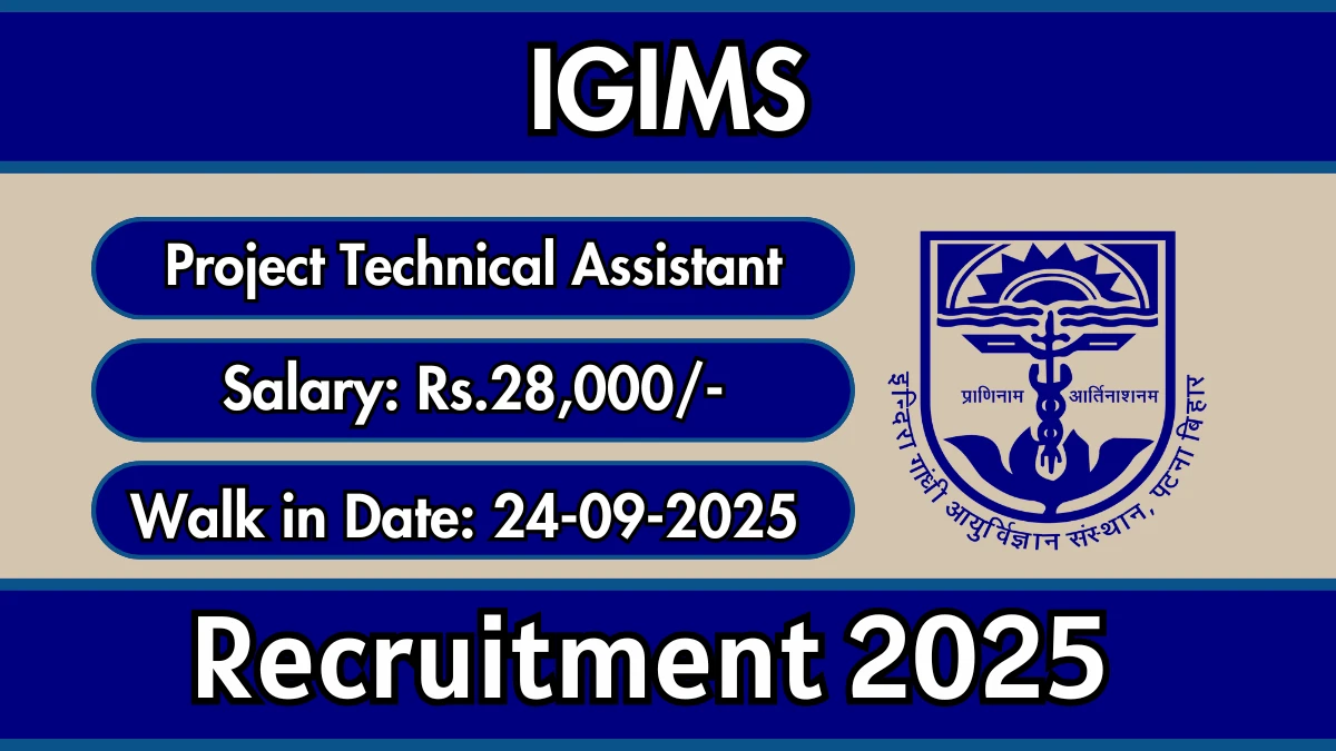 IGIMS Recruitment 2025