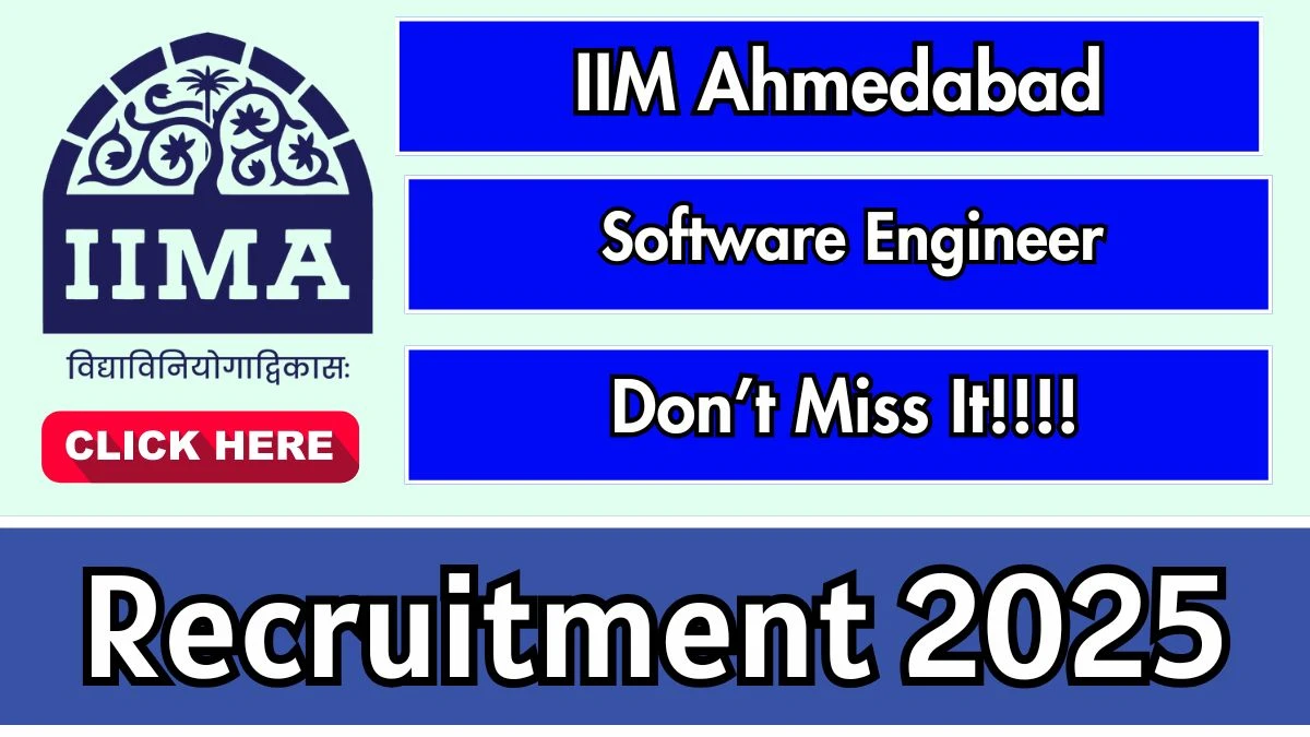 IIM Ahmedabad Recruitment 2025