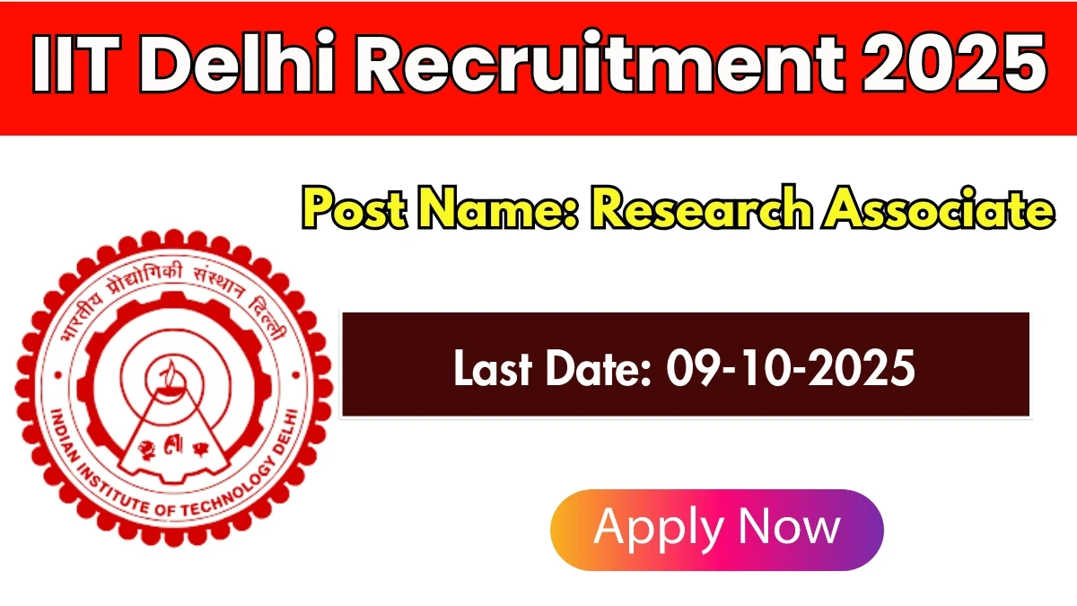 IIT Delhi Recruitment 2025