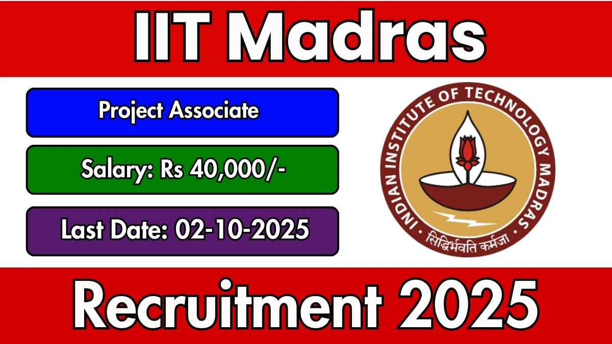 IIT Madras Recruitment 2025