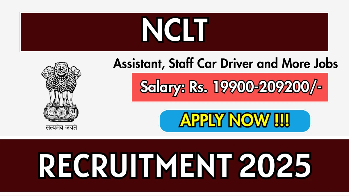 NCLT Recruitment 2025