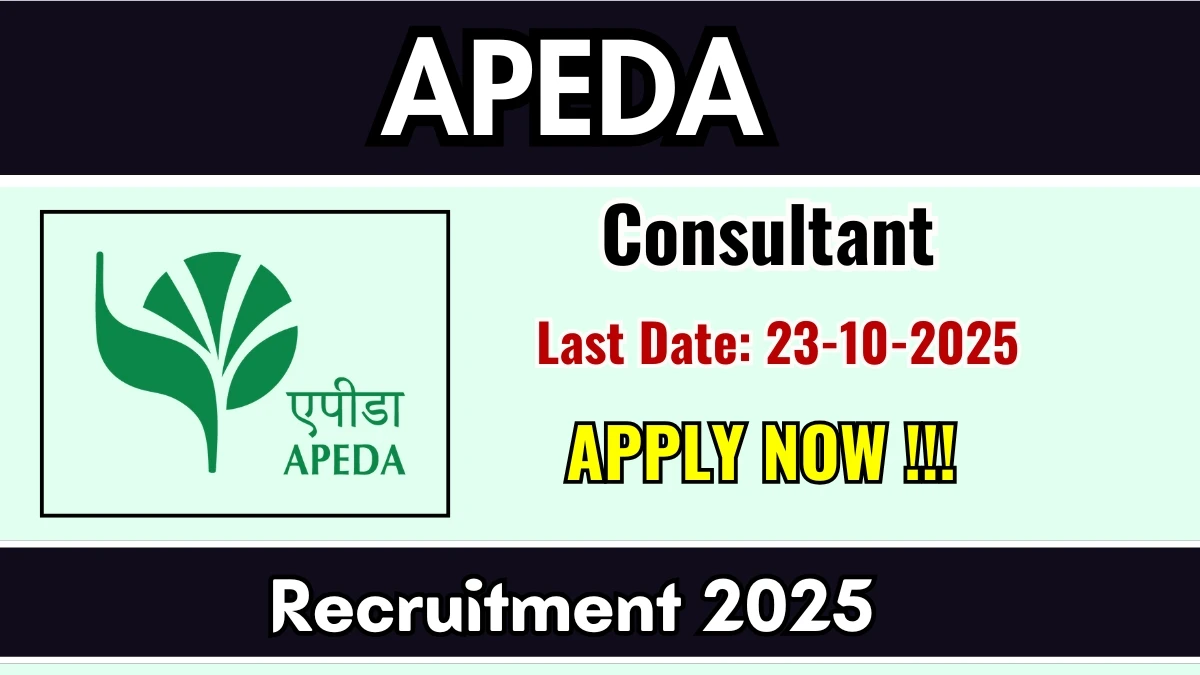 APEDA Recruitment 2025