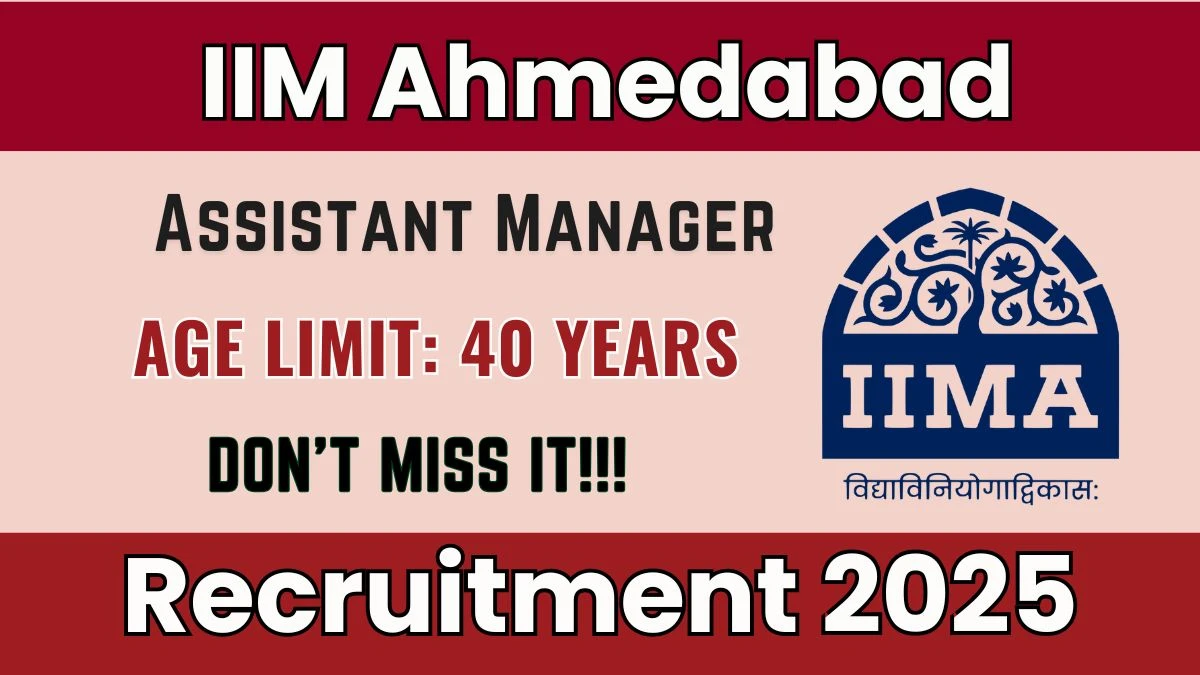 IIM Ahmedabad Recruitment 2025