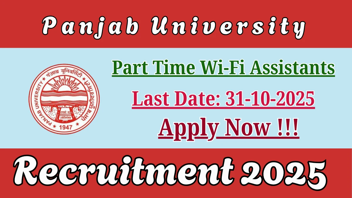 Panjab University Recruitment 2025