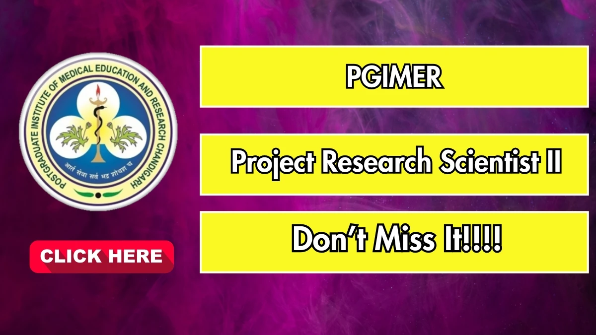 PGIMER Recruitment 2025