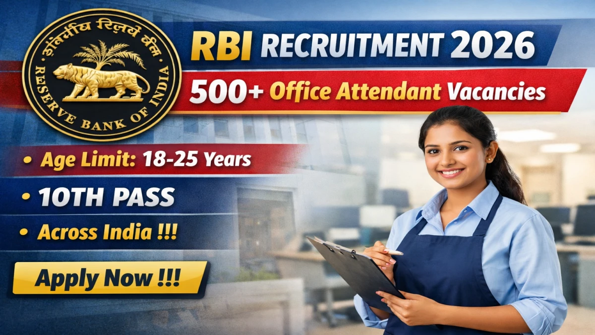 RBI Office Attendant Recruitment 2025