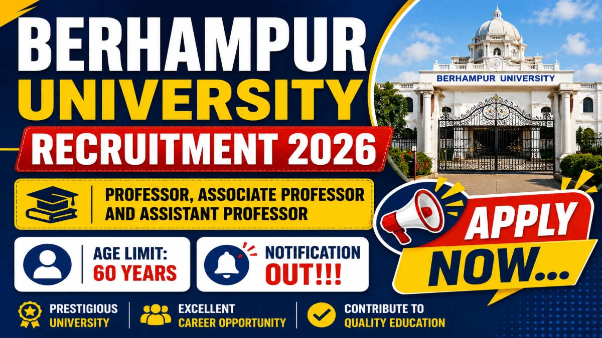 Berhampur University Recruitment 2026