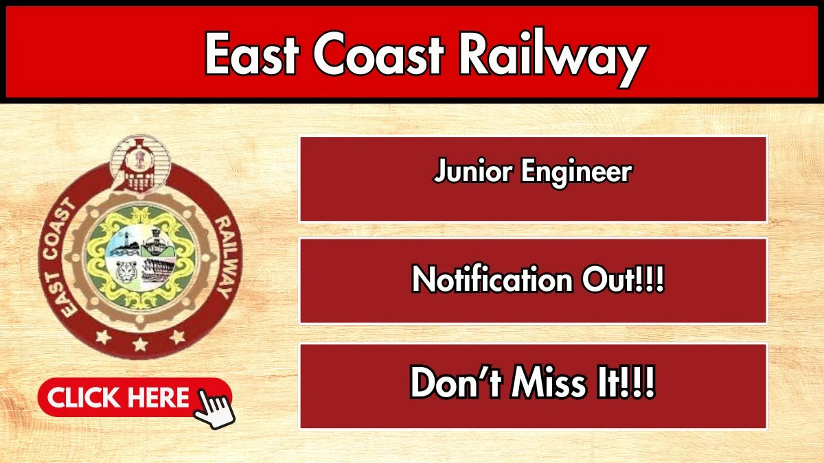 East Coast Railway Junior Engineer (TRS) Recruitment 2026