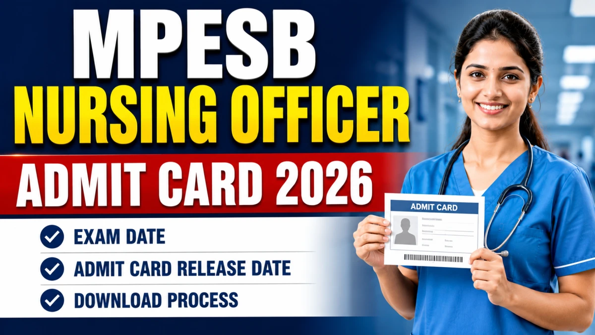 MPESB Nursing Officer Admit Card 2026