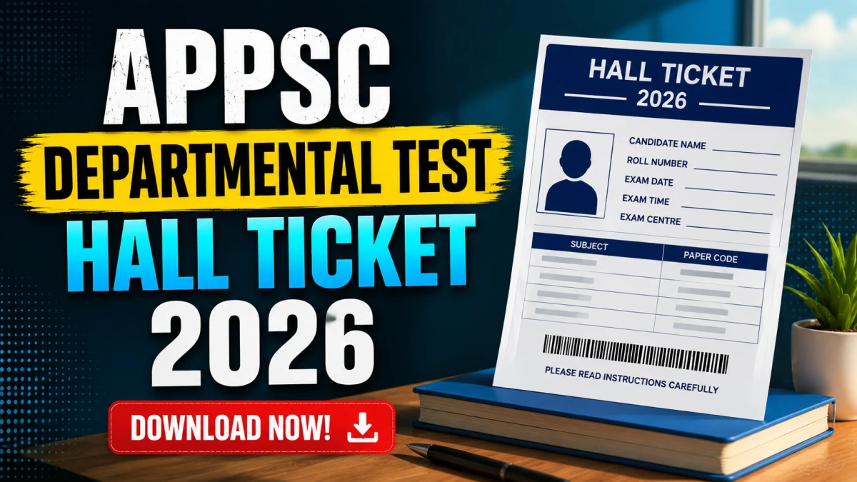 APPSC Departmental Tests Admit Card 2026