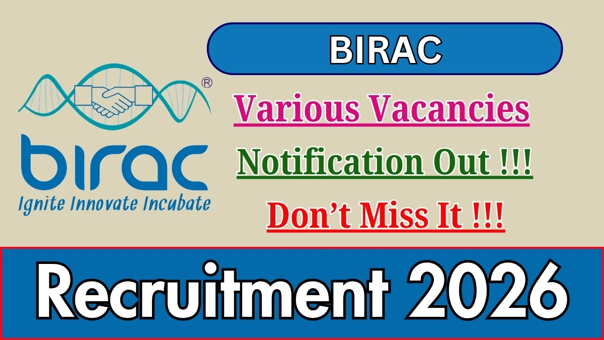 BIRAC Recruitment 2026
