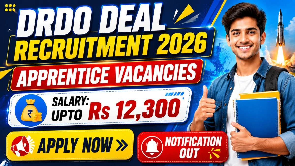 DRDO DEAL Apprentice Recruitment 2026