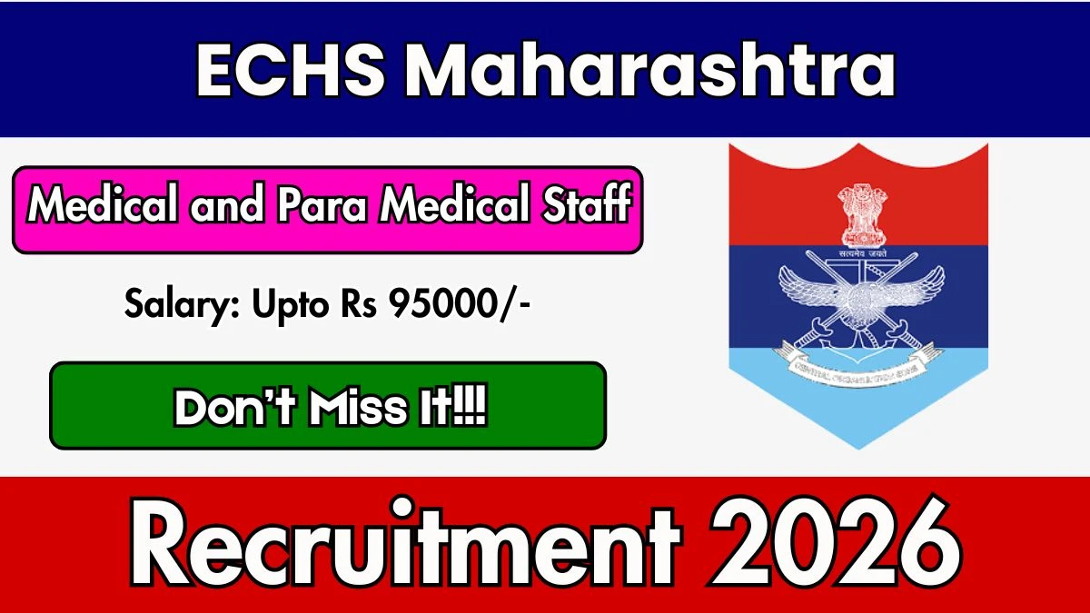 ECHS Maharashtra Recruitment 2026