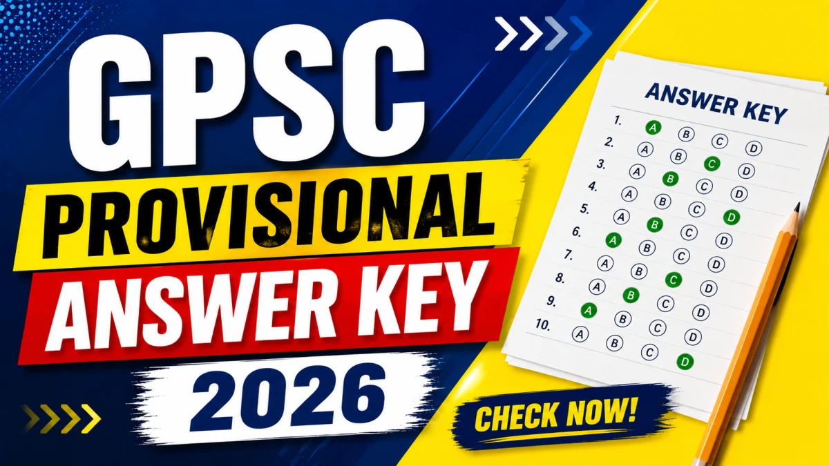 GPSC Provisional Answer Key 26