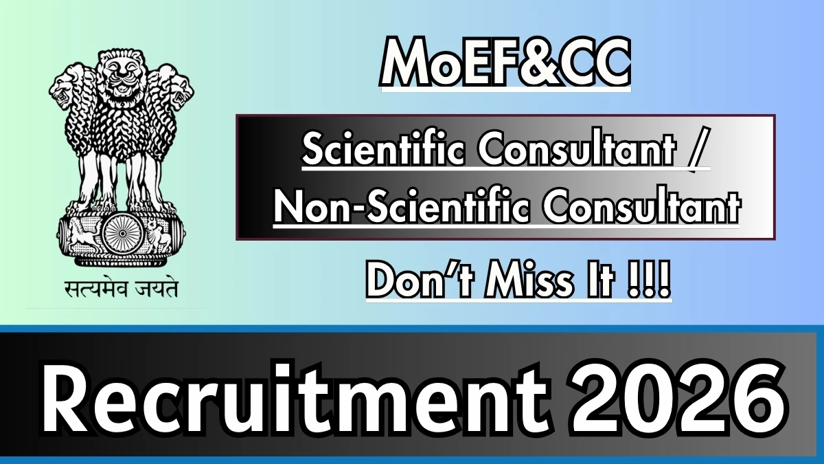 MoEF&CC Recruitment 2026
