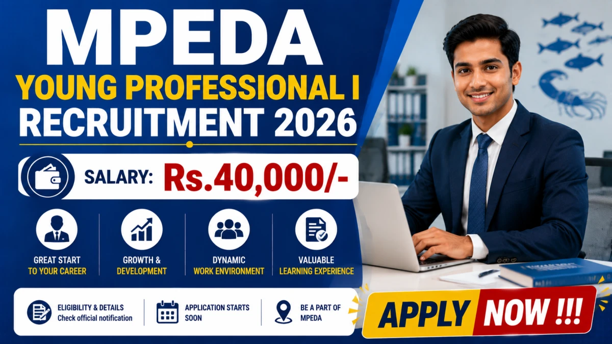 MPEDA Young Professional Recruitment 2026