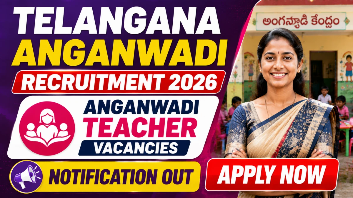 Telangana Anganwadi Teacher Recruitment 2026