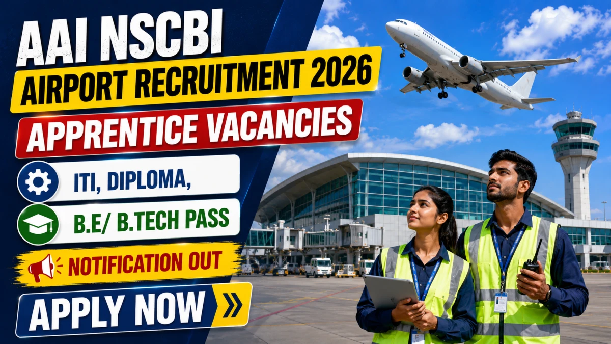 AAI NSCBI Airport Apprentice Recruitment 2026