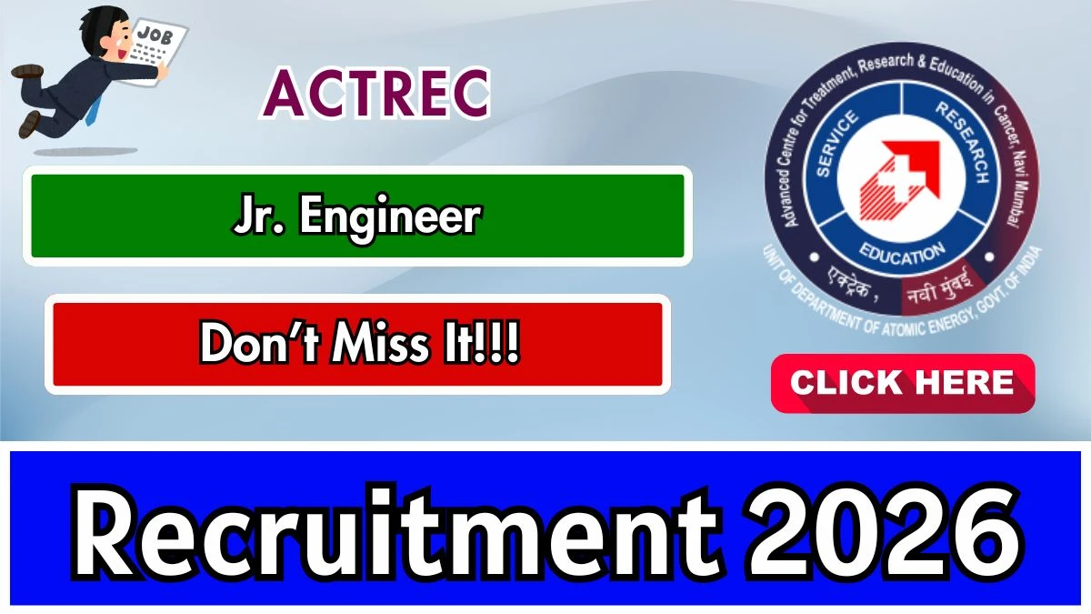 ACTREC Jr. Engineer Recruitment 2026