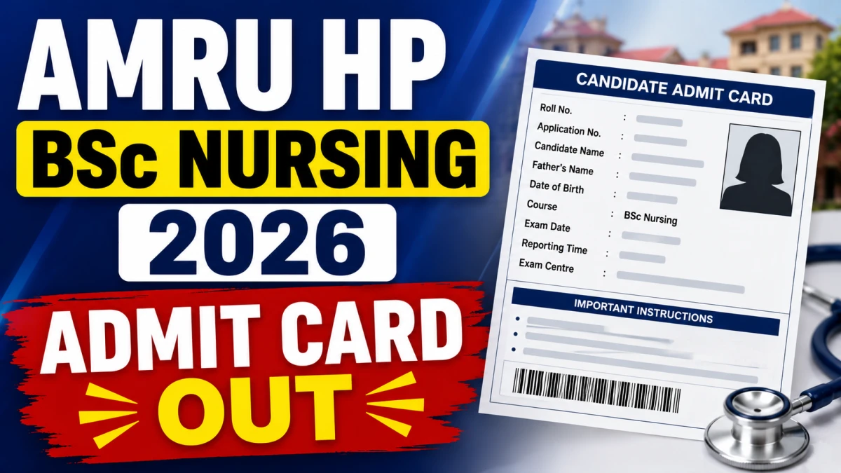 AMRU HP Nursing Admit Card 2026