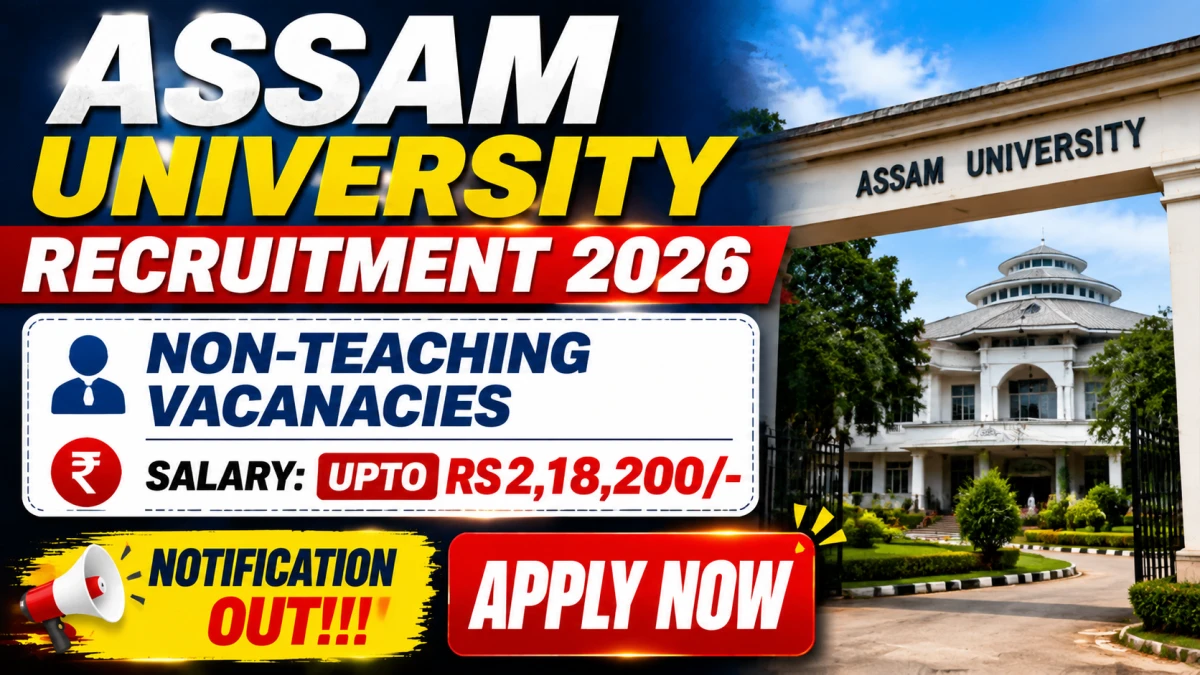 Assam University Non-Teaching Recruitment 2026