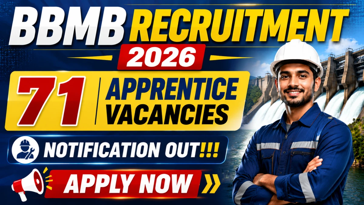 BBMB Apprentice Recruitment 2026