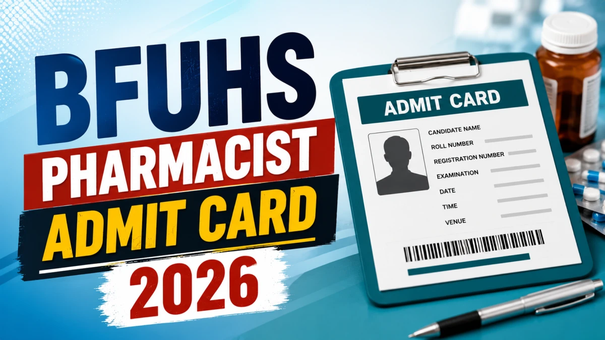 BFUHS Pharmacist Admit Card 2026