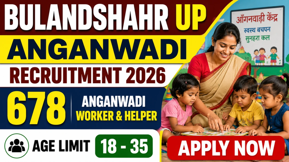 Bulandshahr UP Anganwadi Recruitment 2026