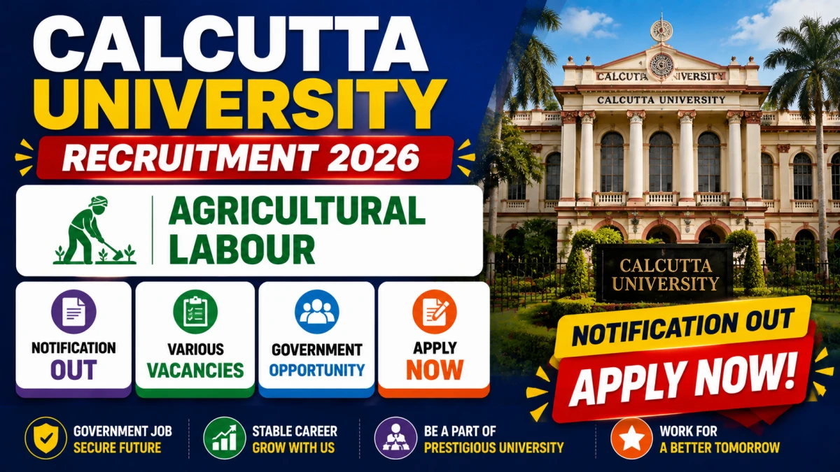 Calcutta University Agricultural Labour Recruitment 2026