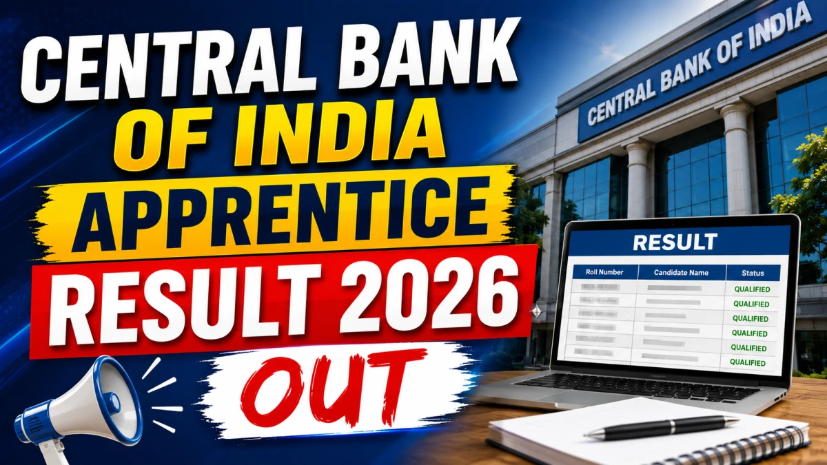 Central Bank of India Apprentice Result 2026