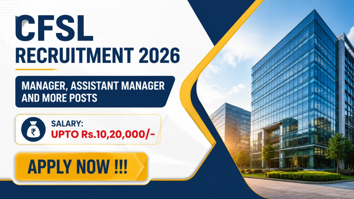 CFSL Recruitment 2026