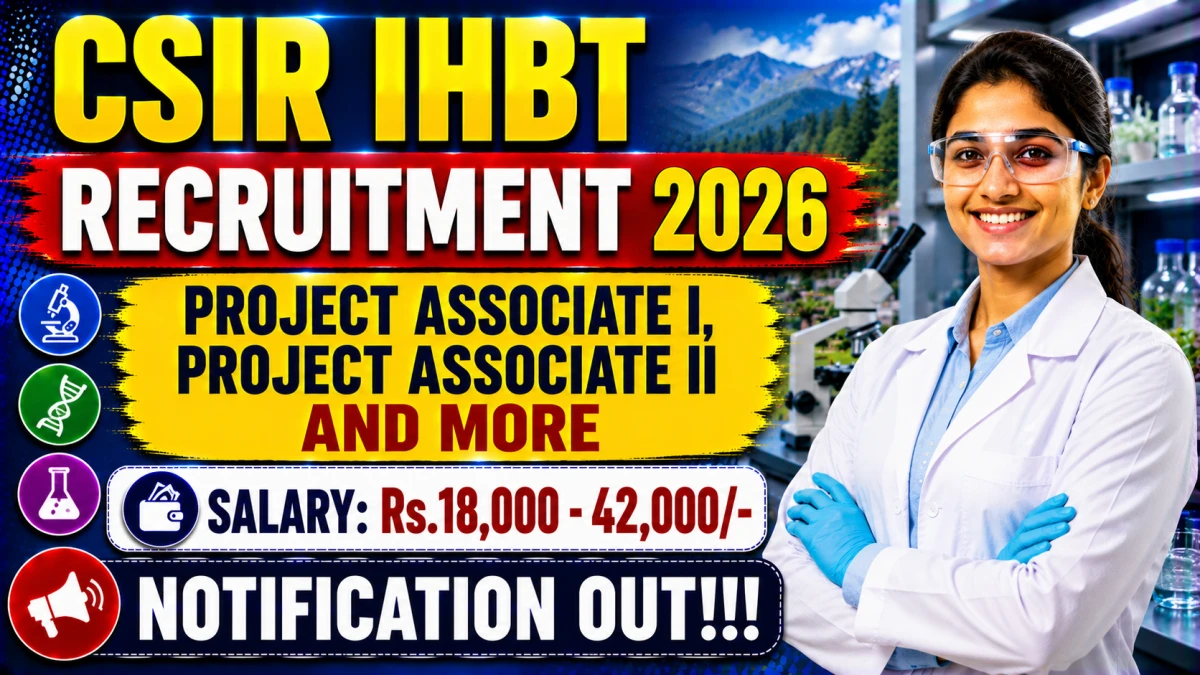 CSIR IHBT Recruitment