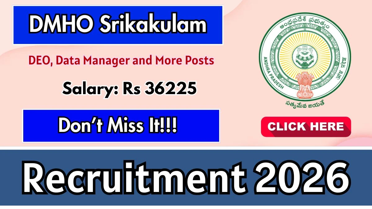DMHO Srikakulam Recruitment 2026