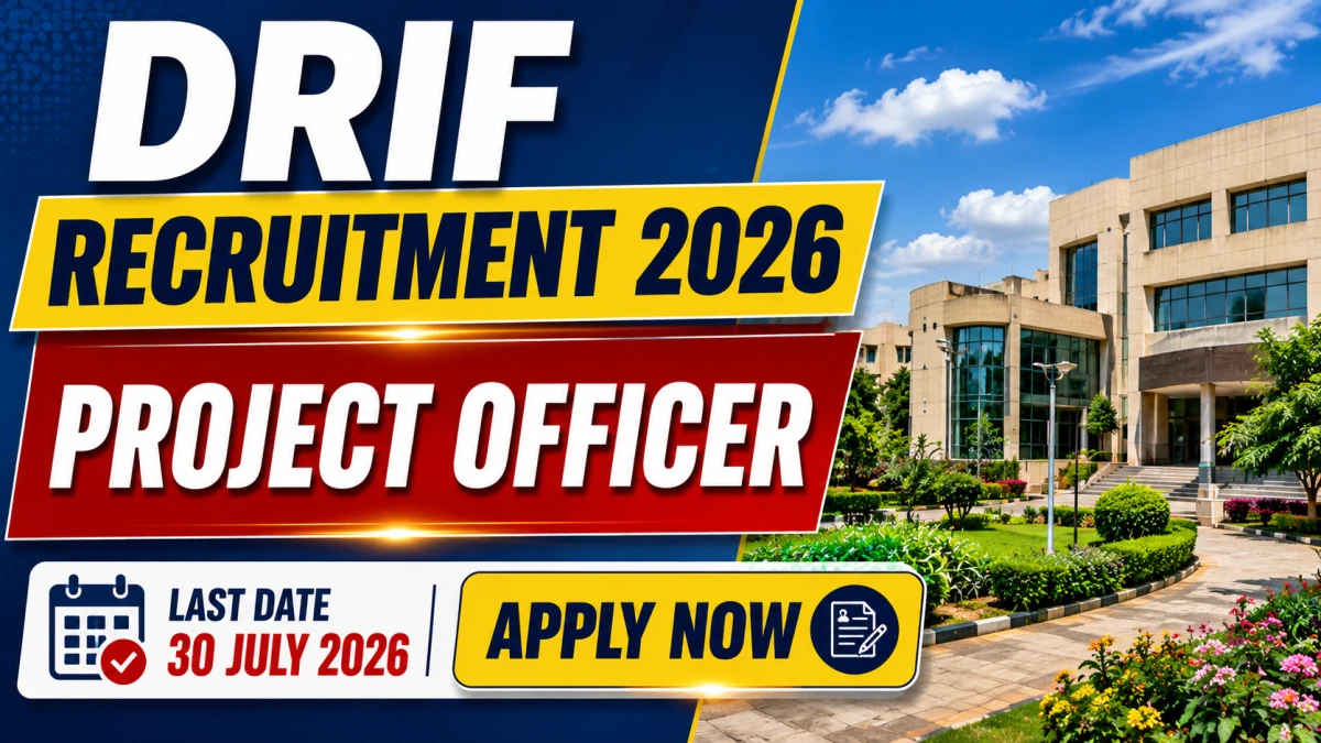 DRIF Project Officer Recruitment 2026