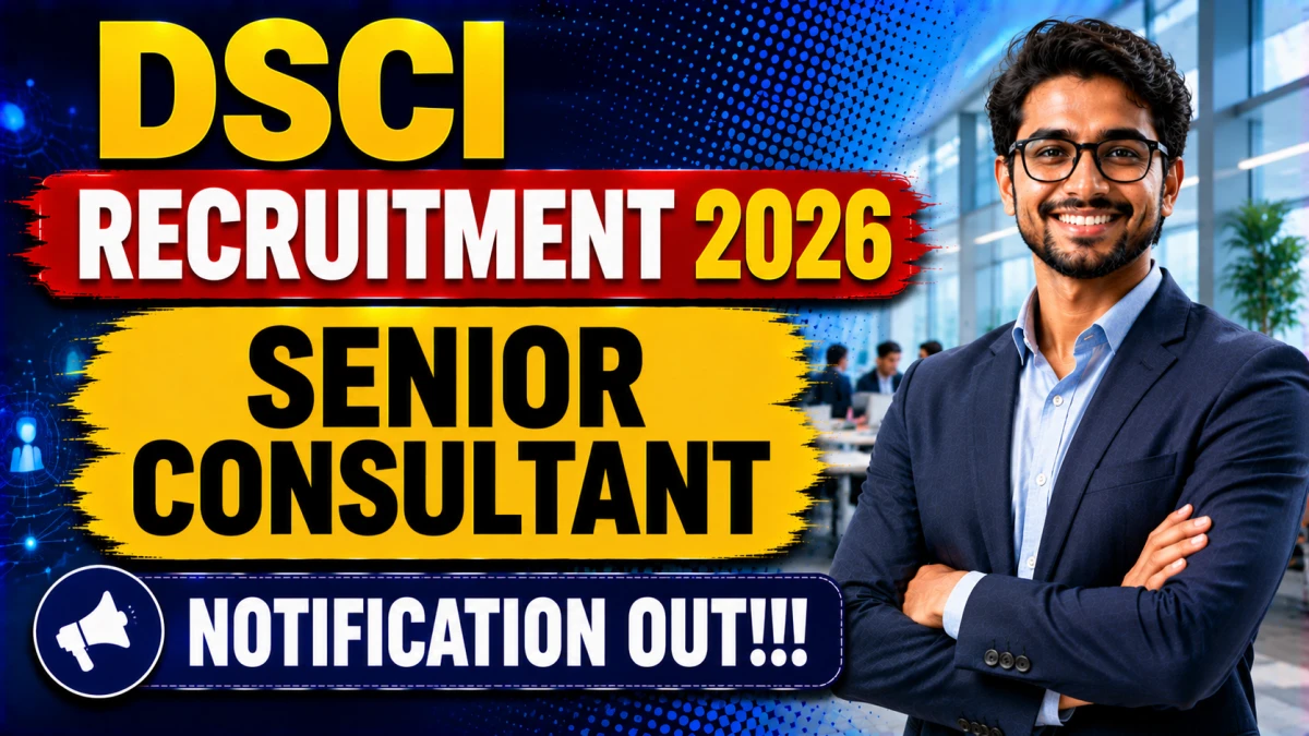 DSCI Senior Consultant Recruitment 2026