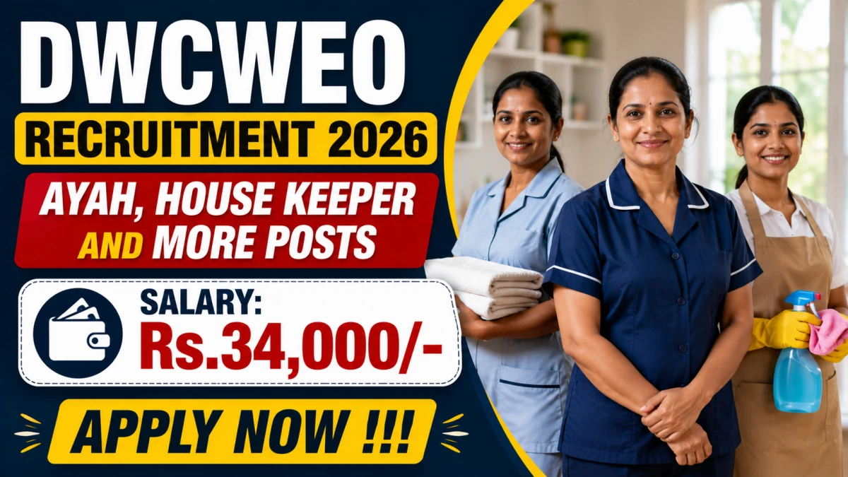 DWCWEO West Godavari Recruitment 2026