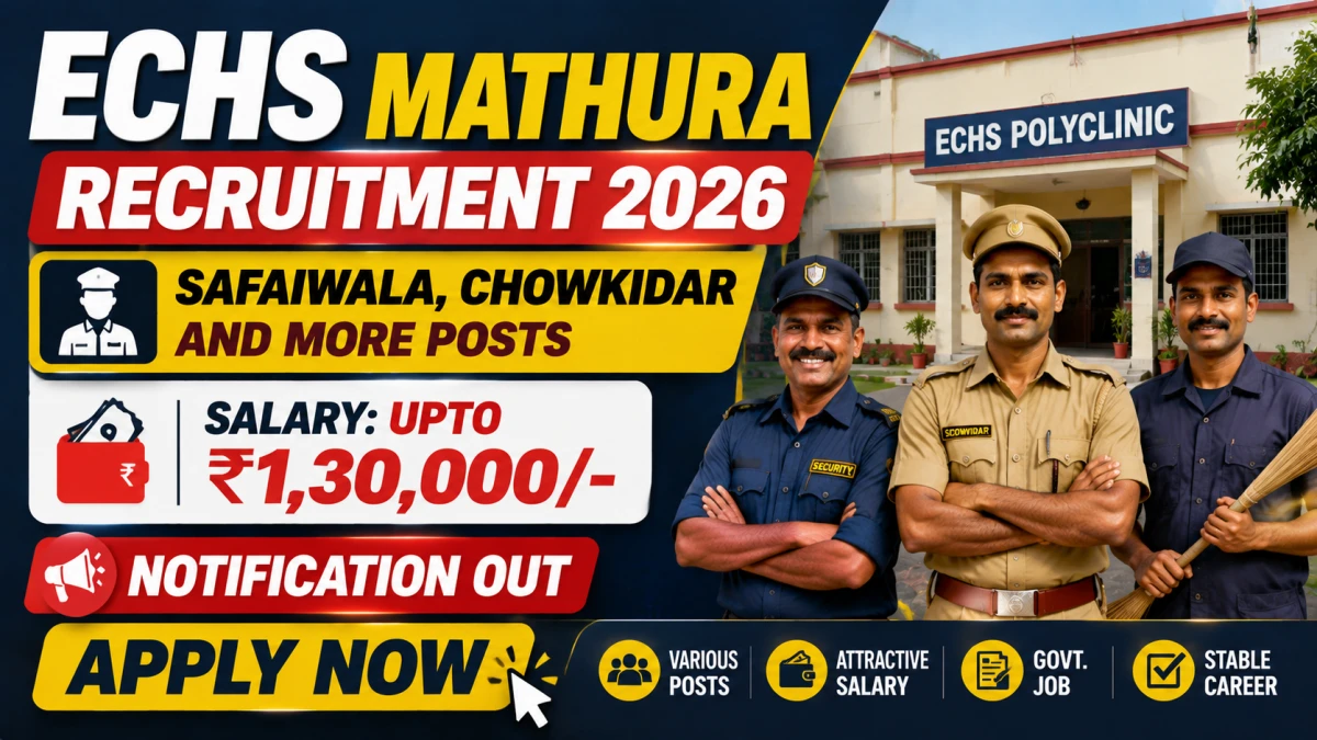 ECHS Mathura Recruitment 2026