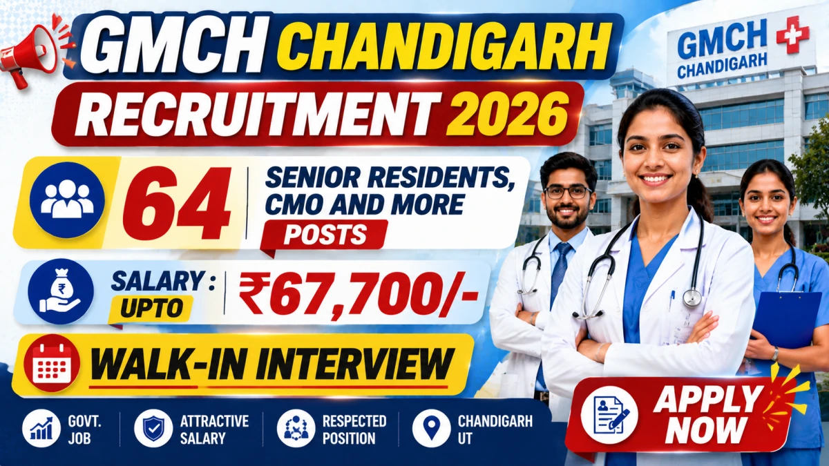 GMCH Chandigarh Recruitment 2026