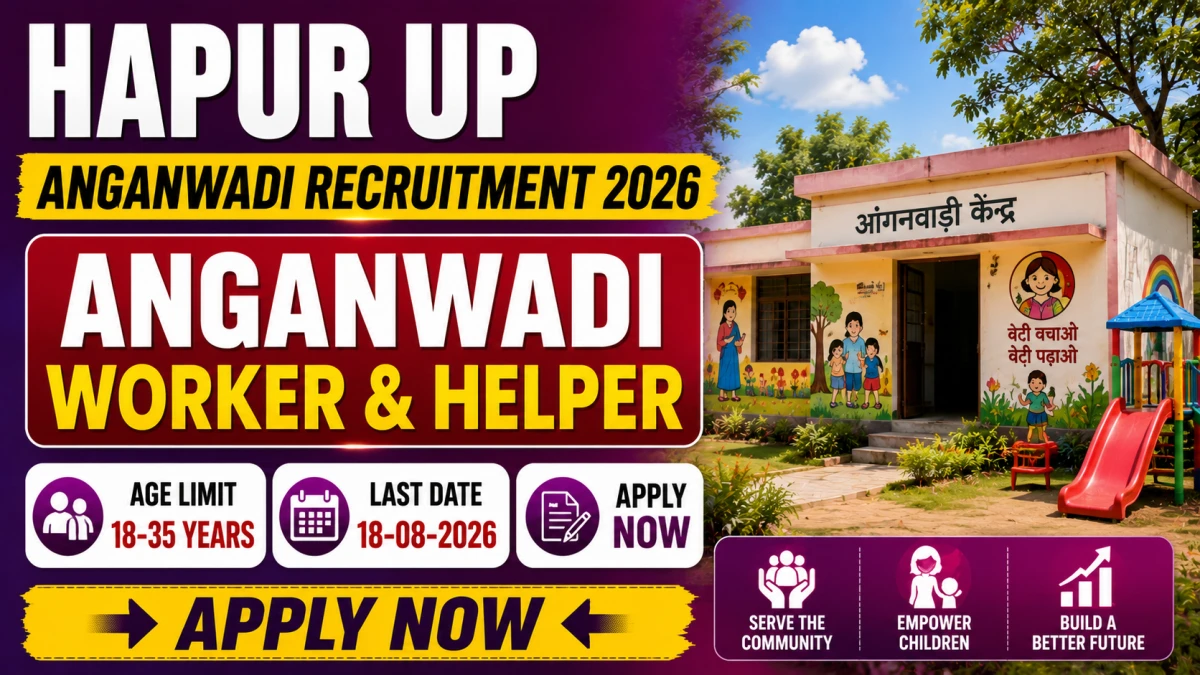 Hapur UP Anganwadi Recruitment 2026