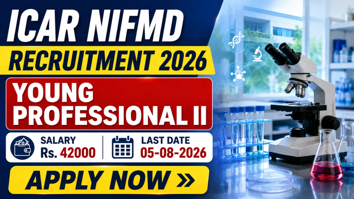 ICAR NIFMD Young Professional II Recruitment 2026