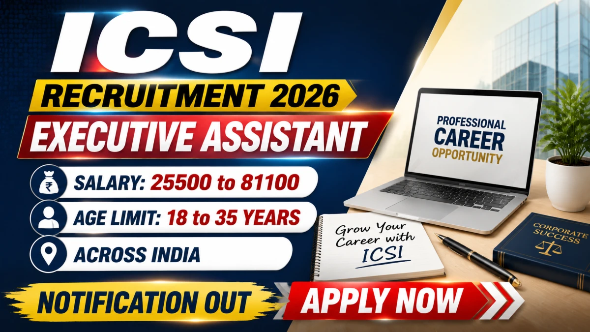 ICSI Recruitment 2026
