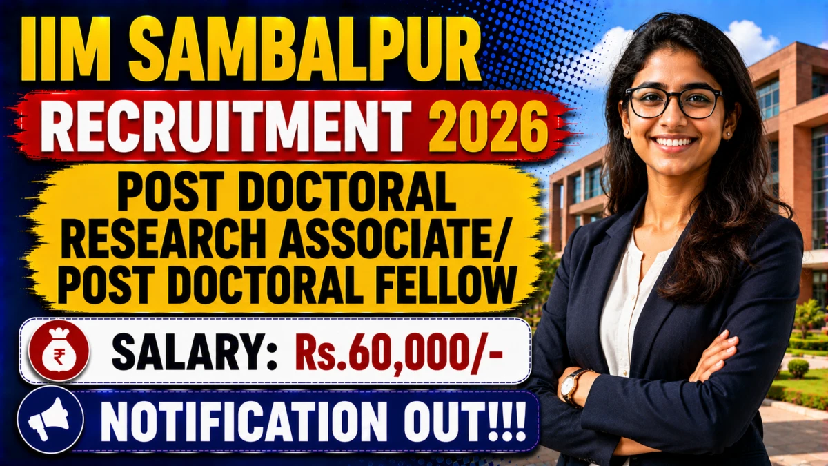 IIM Sambalpur Recruitment 2026