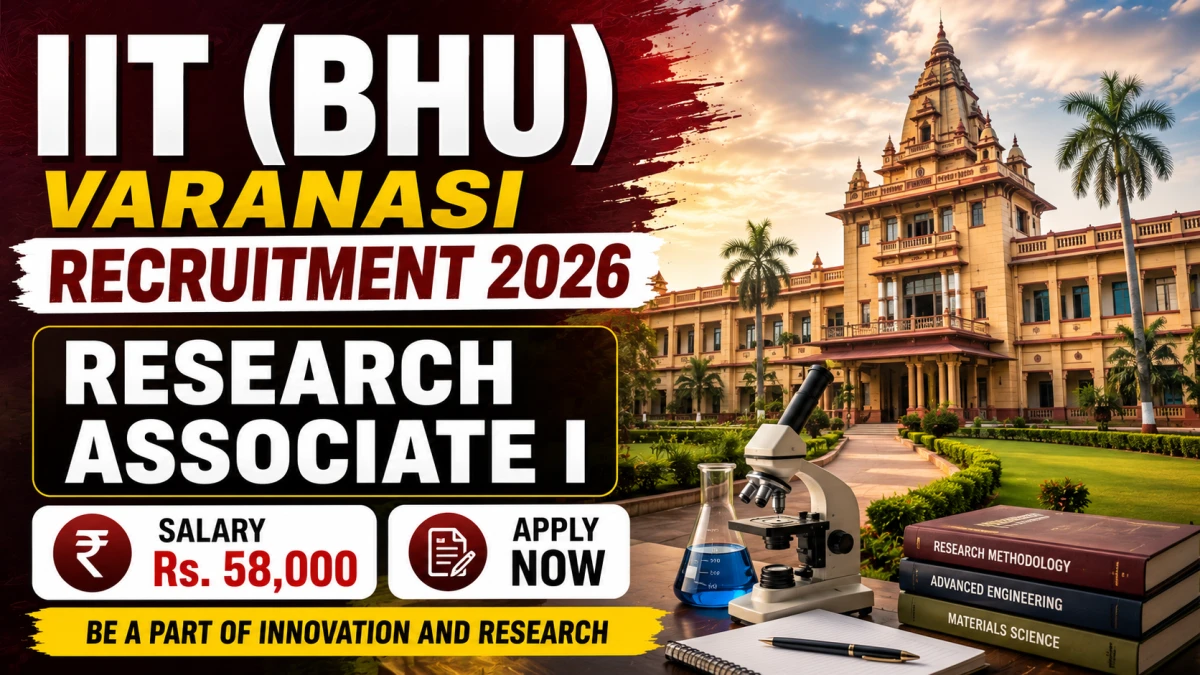 IIT (BHU) Varanasi Research Associate I Recruitment 2026