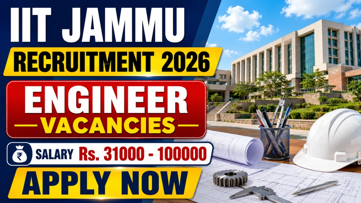 IIT Jammu Engineer Recruitment 2026