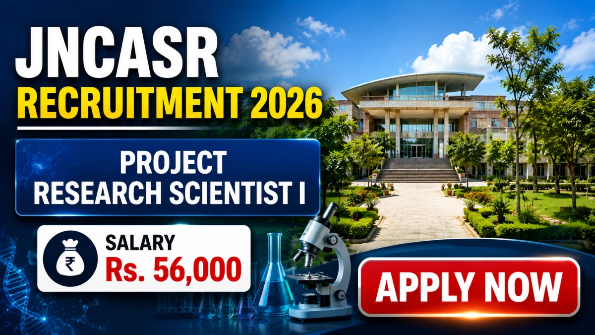 JNCASR Project Research Scientist I Recruitment 2026